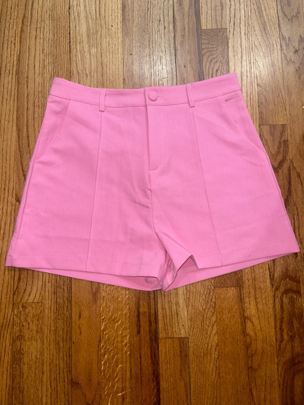 SHEIN Pink High-Waist Tailored Shorts NEW